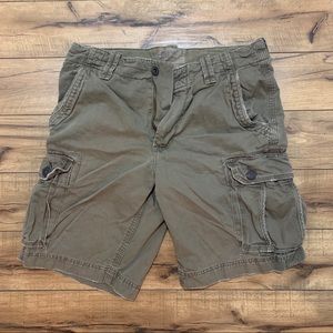 American Eagle Olive/Brown Khaki Short - Size 34